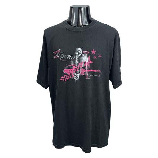 AVRIL LAVIGNE 00s "BEST DAMN TOUR" Photo T-Shirt Size XL