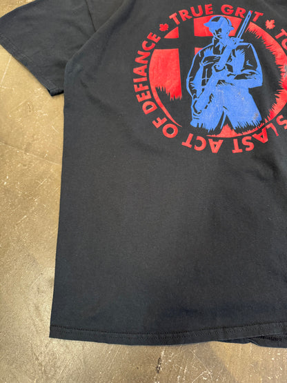 Vintage Black Cotton T-Shirt Size XL