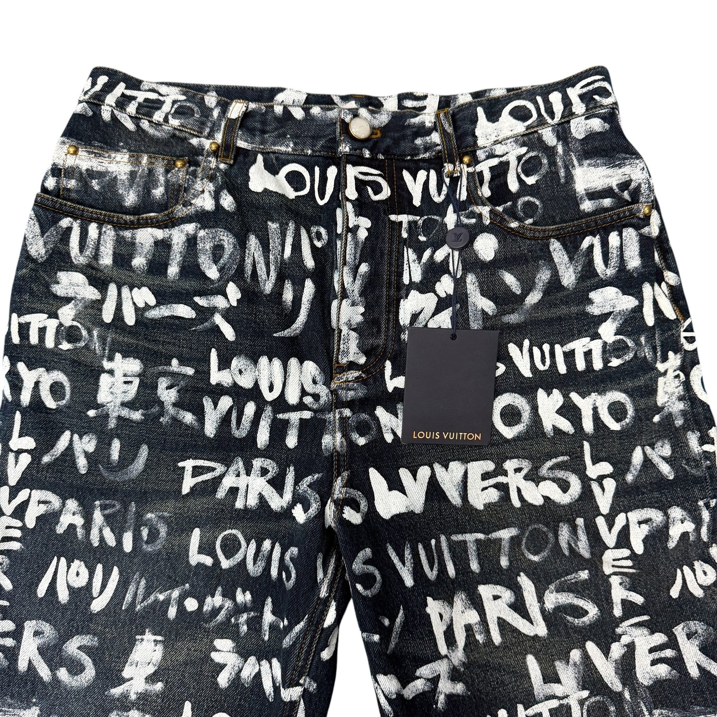 LOUIS VUITTON 25AW NIGO x Pharrell Denim Pants Size 30