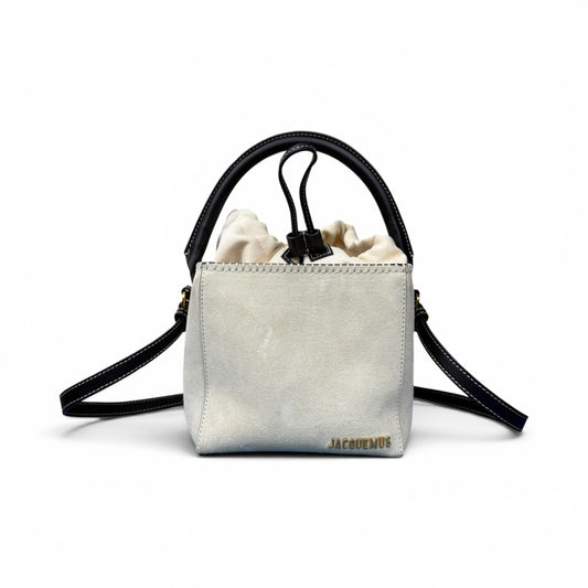 JACQUEMUS Le Seau Carré Bicolor Bucket Bag Size ONE SIZE