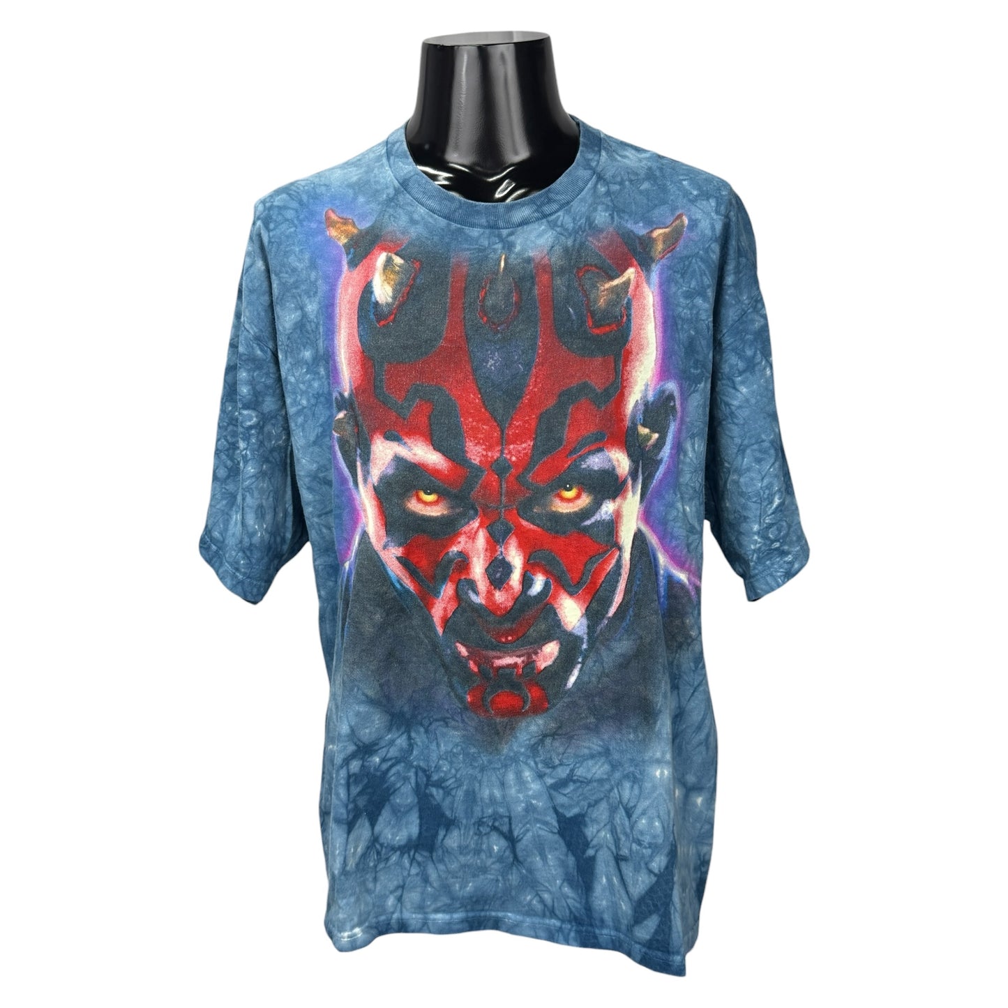 LIQUID BLUE 90s/00s Star Wars Darth T-Shirt Blue Size XL