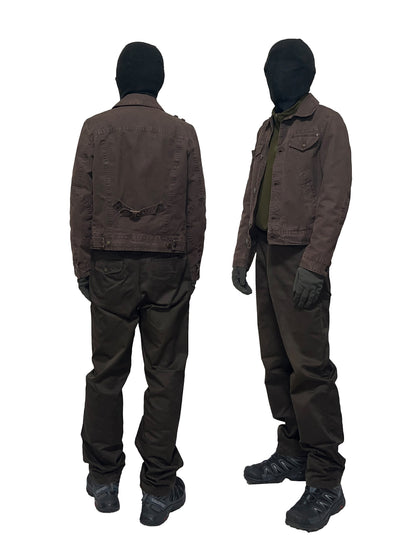 COMME DES GARCONS HOMME SS03 Cotton Trousers Brown Size M