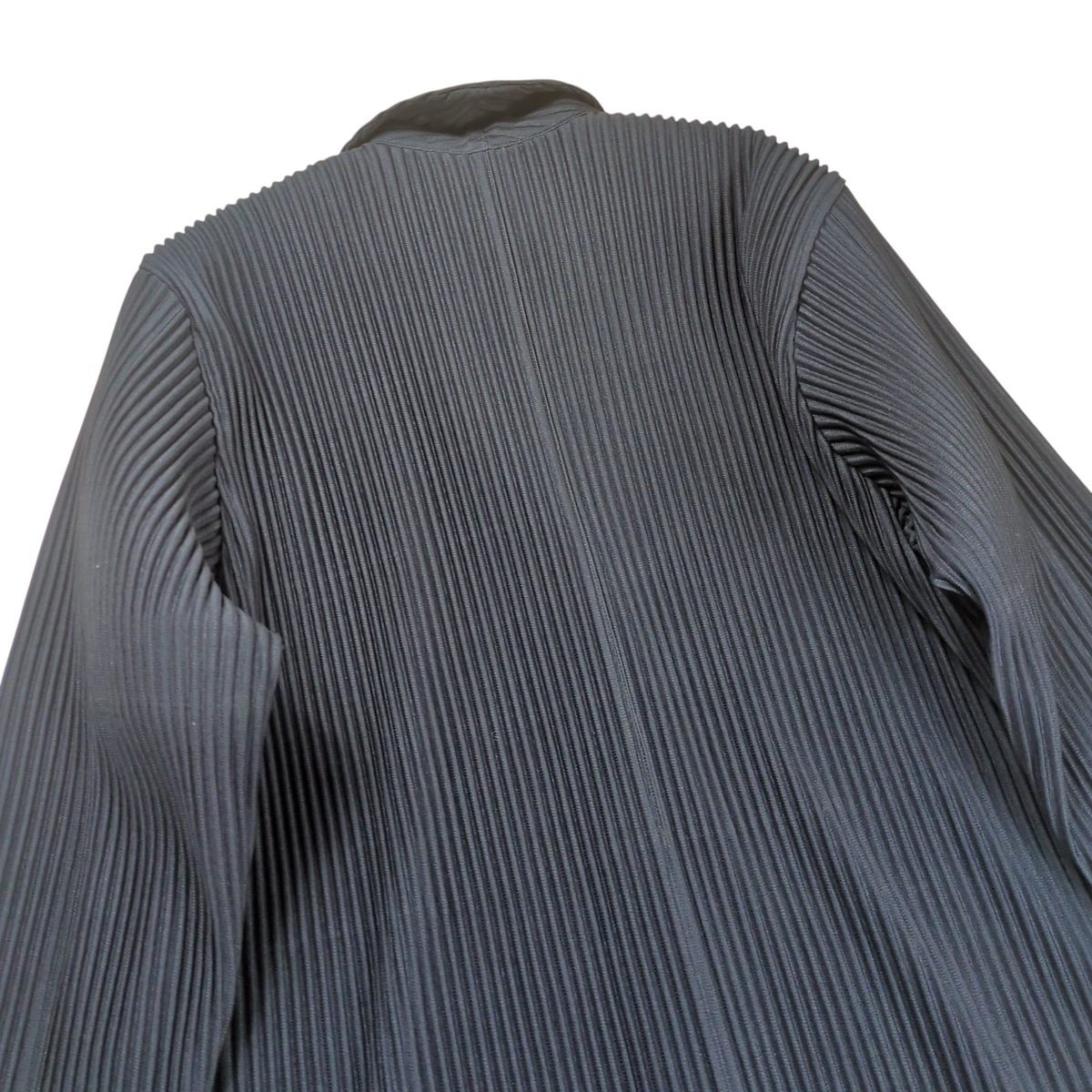 HOMME PLISSE ISSEY MIYAKE 3B Pleats Coat Navy Size 1