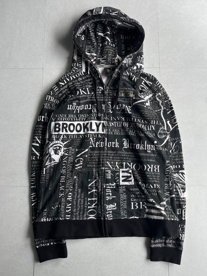 Karl Kani Black Zip Hoodie Size L