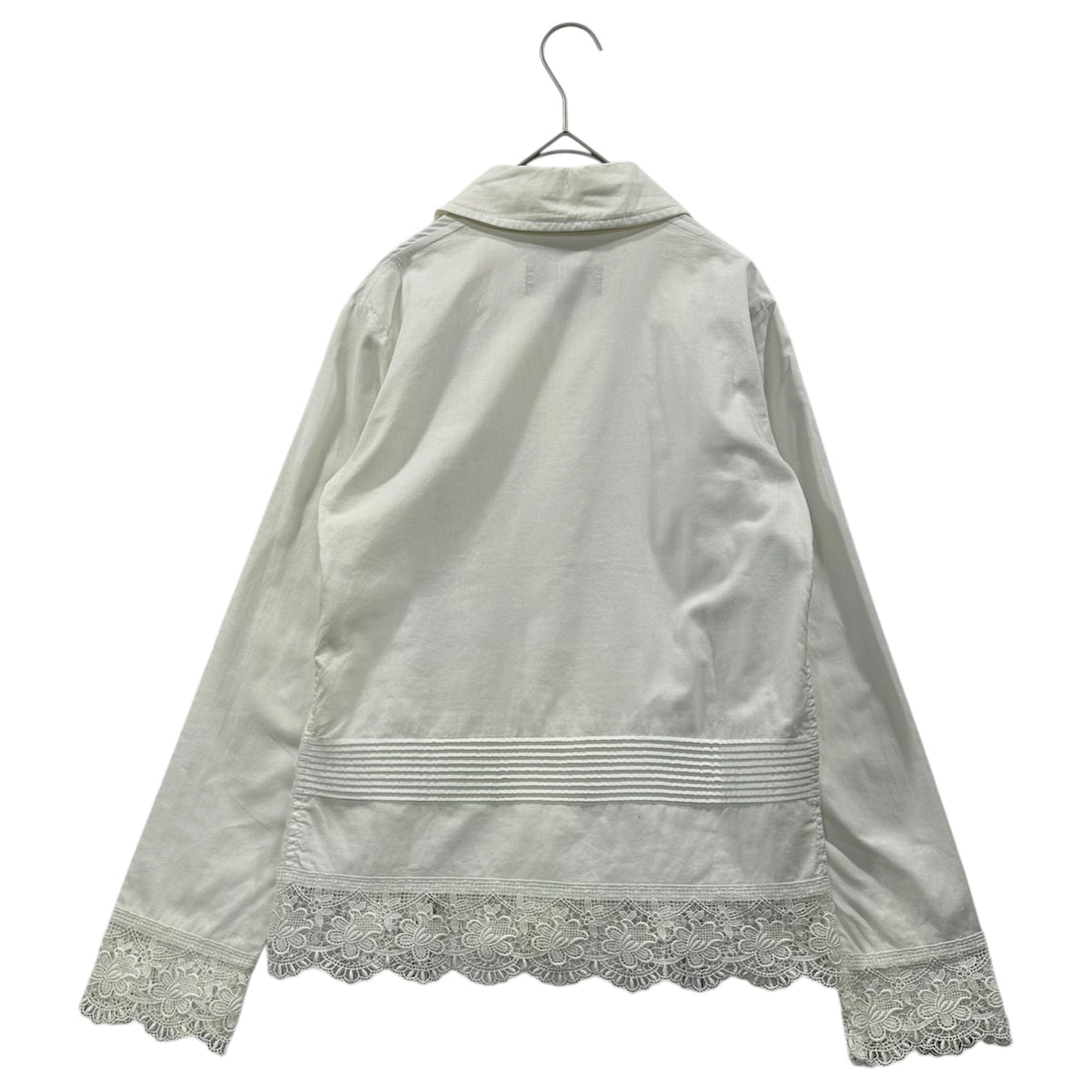 tricot COMME des GARCONS 03SS Lace Cotton Shirt White Size S