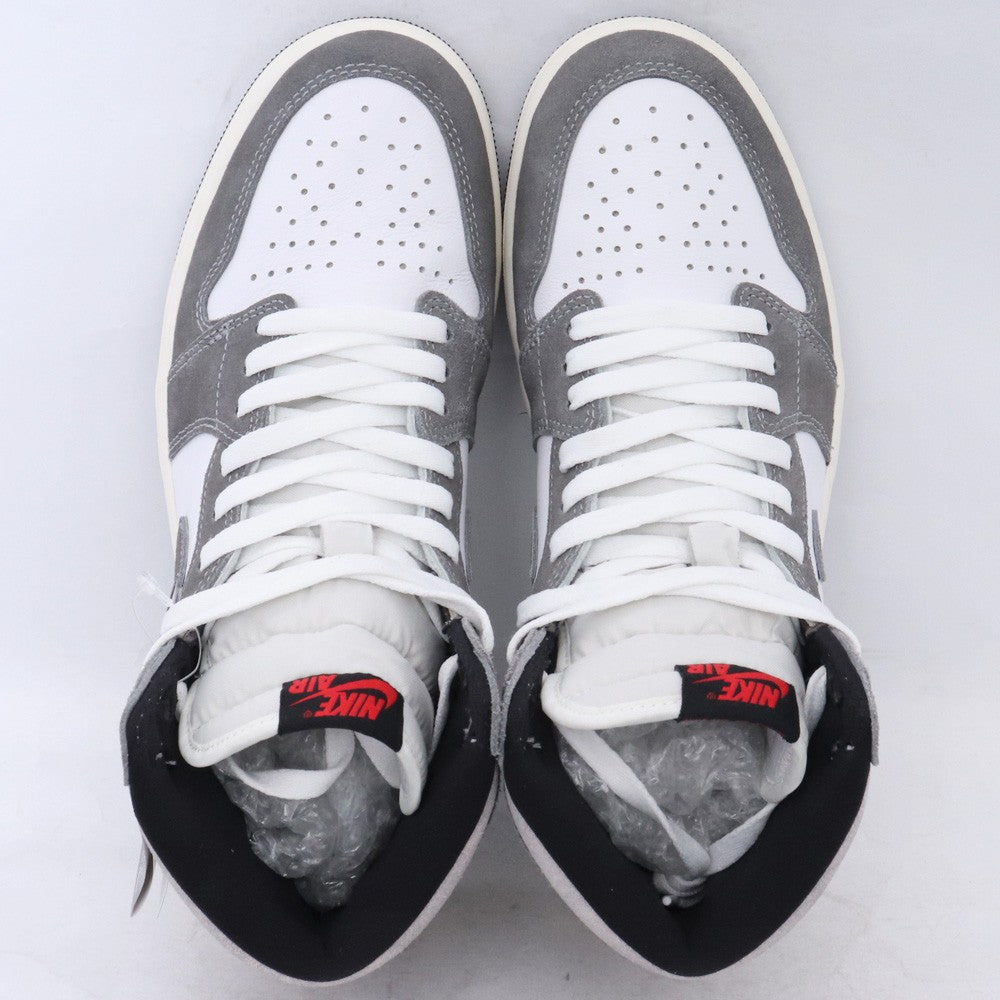 NIKE AIR JORDAN 1 Retro High OG Grey Sneakers Size 27cm