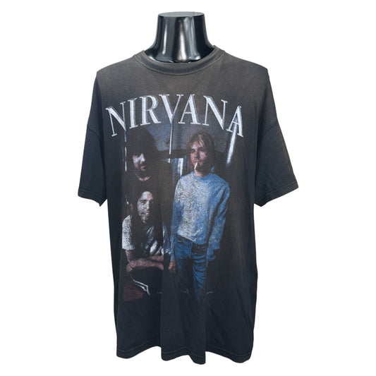 NIRVANA 90s "Flipper" Double Sided Vintage T-Shirt Size XL