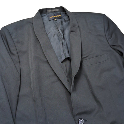 Comme des Garcons 92SS Black Wool Gabardine 2B Jacket Size M