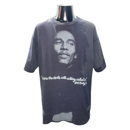 BOB MARLEY Iconic Face Print T-Shirt Size XL