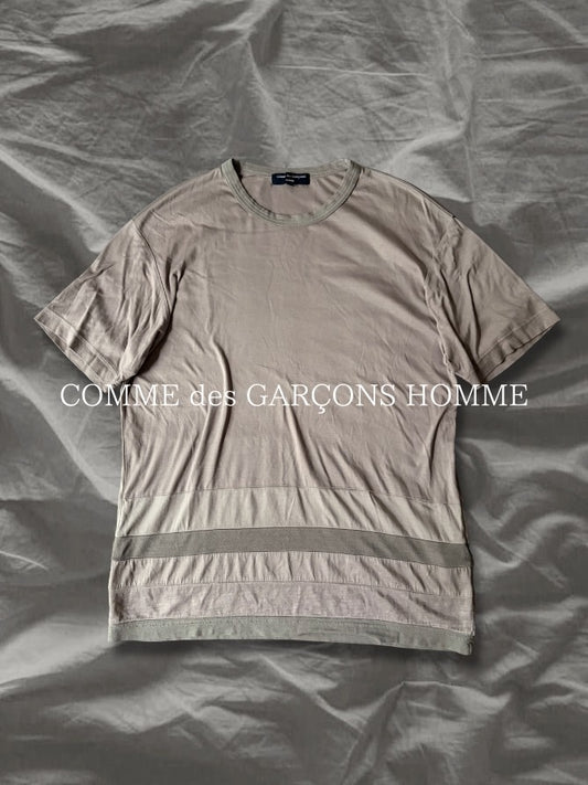 COMME des GAR SS16 Cotton Switching T-Shirt Beige Size S