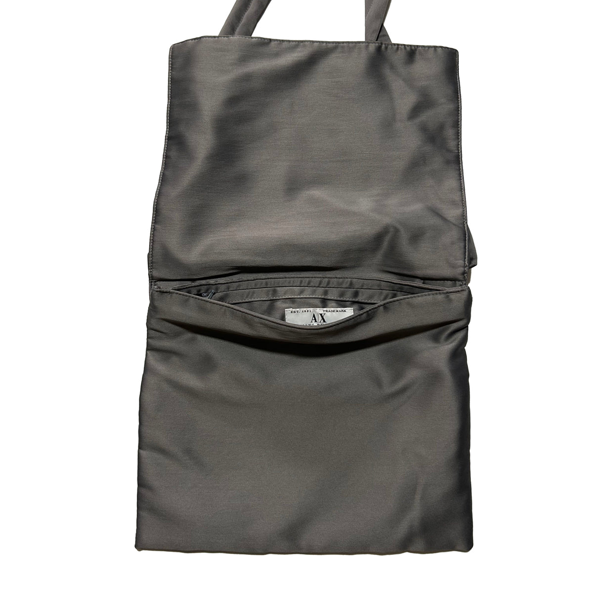 ARMANI EXCHANGE 2000s Metal Mesh Shoulder Bag Silver