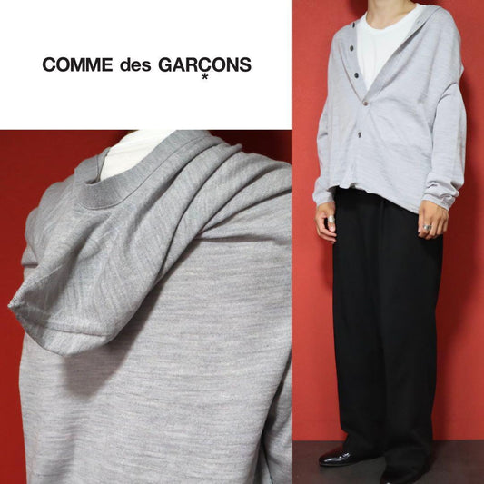 Comme des Garcons 25SS Asymmetrical Hooded Cardigan Size S
