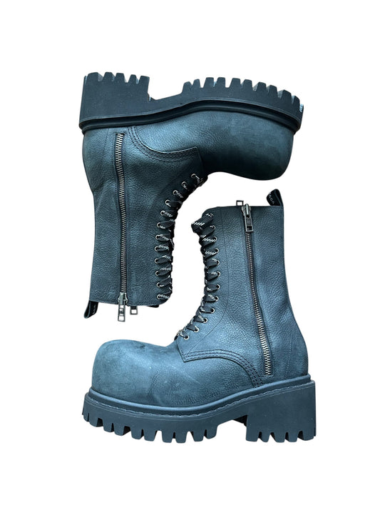 Balenciaga 24 Winter Jumbo Lace Stomper Boots Size EU 39