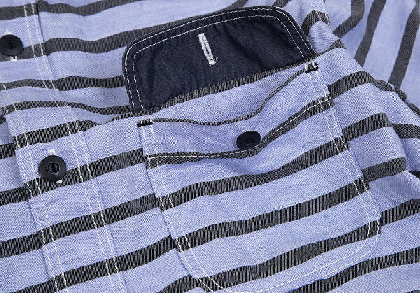COMME des GARCONS HOMME Cotton Linen Shirt Blue Size S