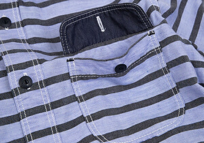 COMME des GARCONS HOMME Cotton Linen Shirt Blue Size S