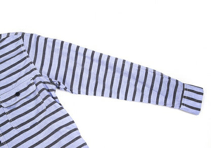 COMME des GARCONS HOMME Cotton Linen Shirt Blue Size S