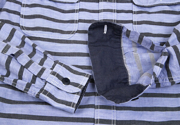 COMME des GARCONS HOMME Cotton Linen Shirt Blue Size S