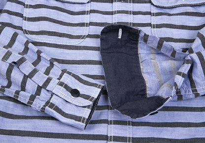 COMME des GARCONS HOMME Cotton Linen Shirt Blue Size S