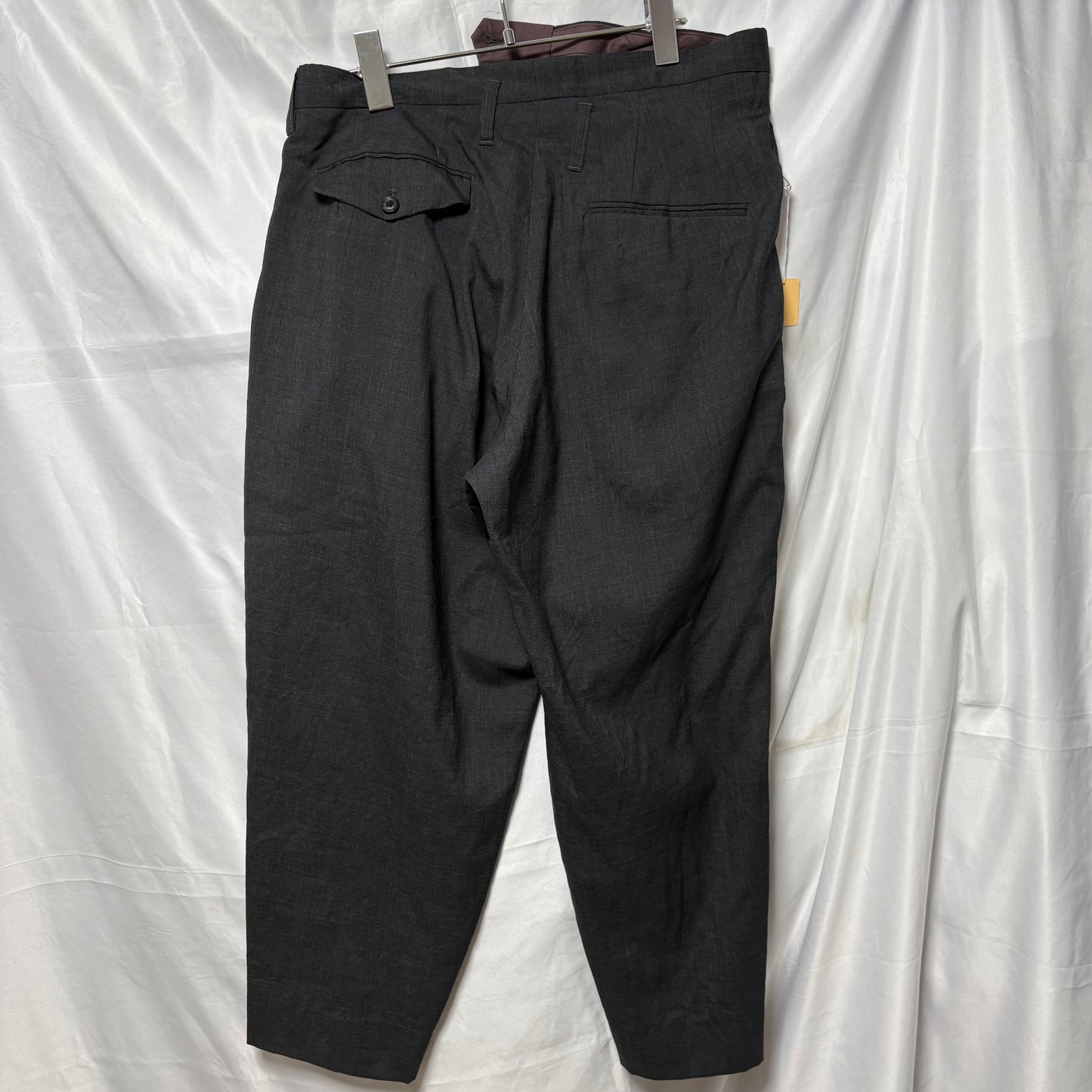 kolor 21SS Asymmetric Wool Cropped Pants Gray Size 2