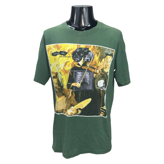 GREEN DAY 95' Green "Insomniac Tour" Vintage T-Shirt Size L