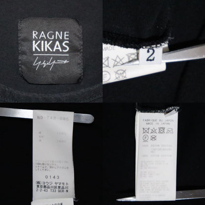 Japanese Brand 17SS RAGNE KIKAS for YY T-Shirt Black Size 2