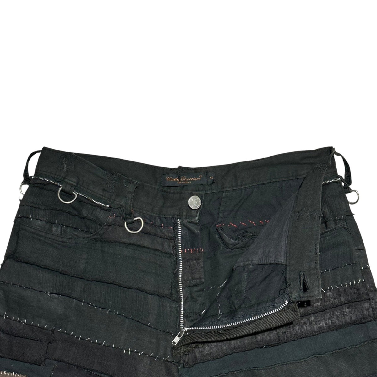 UNDERCOVERISM 03SS SCAB Crust Patchwork Pants Black Size M