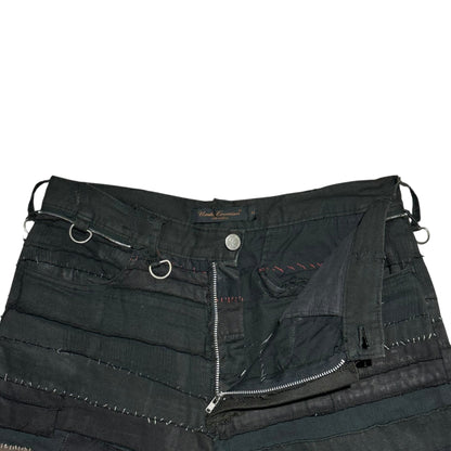 UNDERCOVERISM 03SS SCAB Crust Patchwork Pants Black Size M
