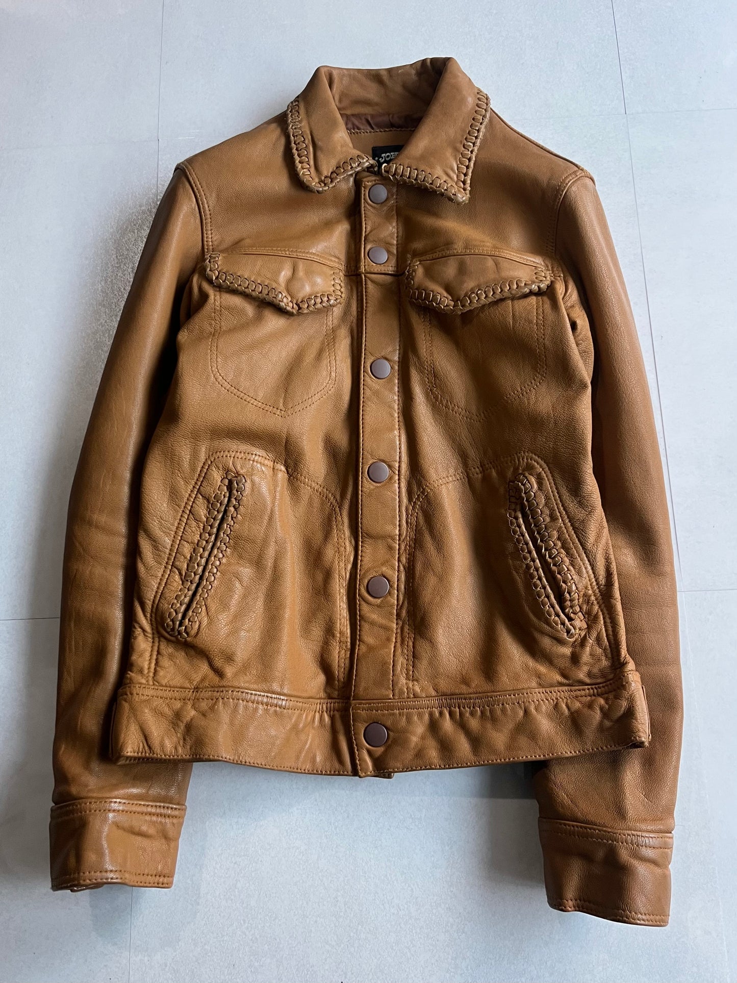 PHENOMENON BEYOND DESCRIPTION Leather Jacket Brown Size S