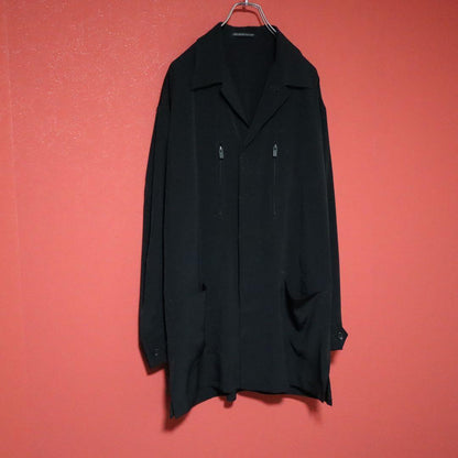 Yohji Yamamoto 23SS TA Tuxedo Shirt Blouson Black Size 1