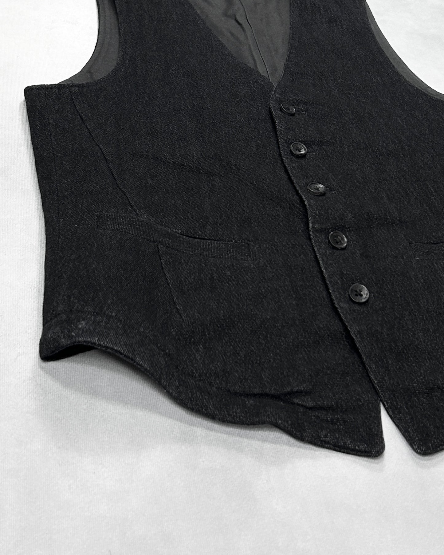 Isamu Katayama Backlash Black L/W 5B Trimmed Vest Size M