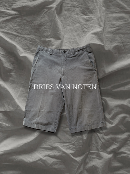 DRIES VAN NOTEN 2000s Cotton Relaxed Shorts Size 23