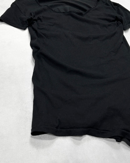 SILENT DAMIR DOMA Twisted Raw-Edge T-Shirt Black Size XS