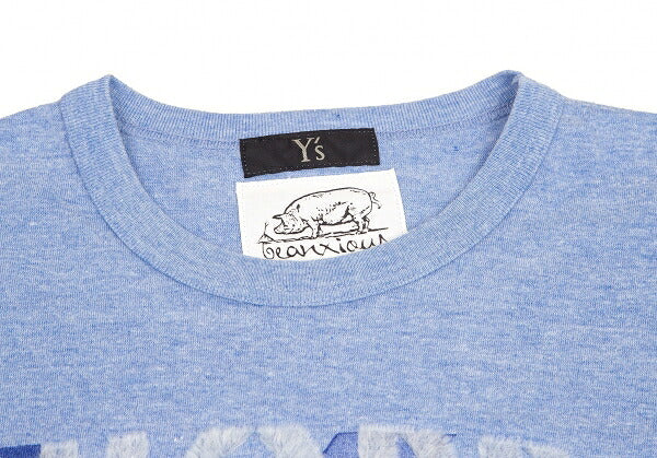 be anxious x Y's Flocked T-Shirt Blue Size 2