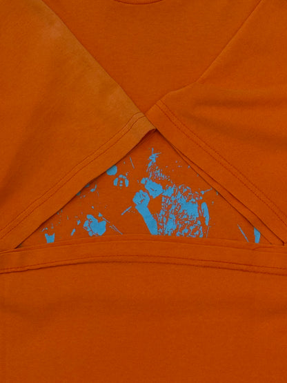 SONIC YOUTH 00's  bootleg band tee shirt Orange Size M