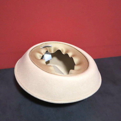 Nina Ricci Beige Wool Hat Size FREE