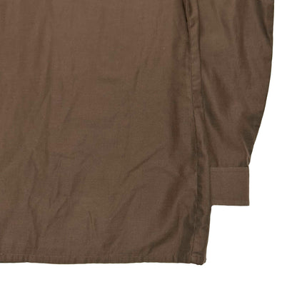 PIERRE CARDIN 60s Long Sleeve Shirt Brown