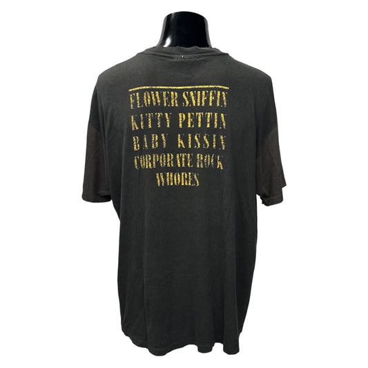 NIRVANA 90s "Smile" Backstage Pass T-Shirt USA Made Size XL