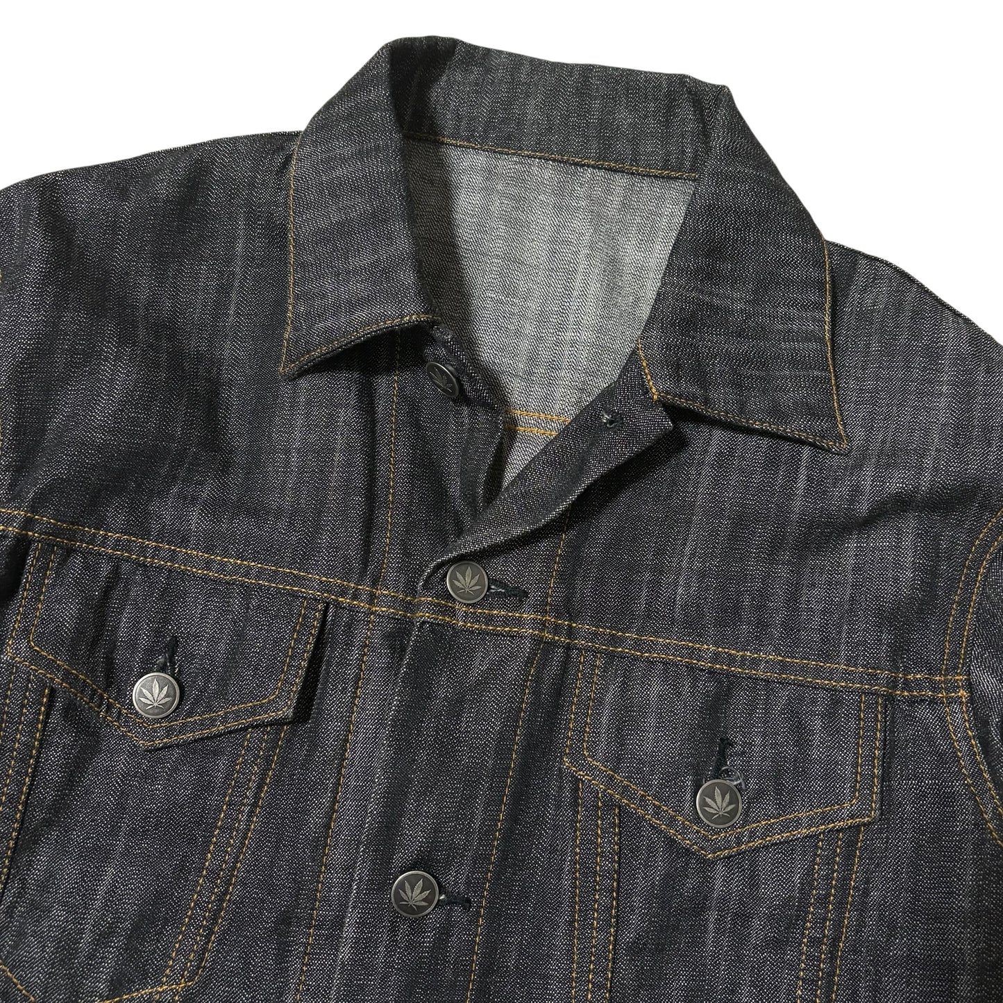Vintage Lucien Pellat-Finet Black Denim Rhinestone Size M