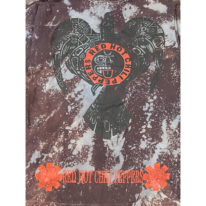 RED HOT CHILI PEPPERS Tie-Dye Long Sleeve Band Merchandise Red Size XL