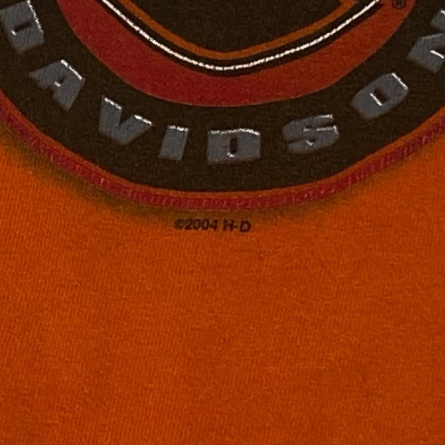 Harley Davidson 00s Sleeveless T-Shirt Orange Size L