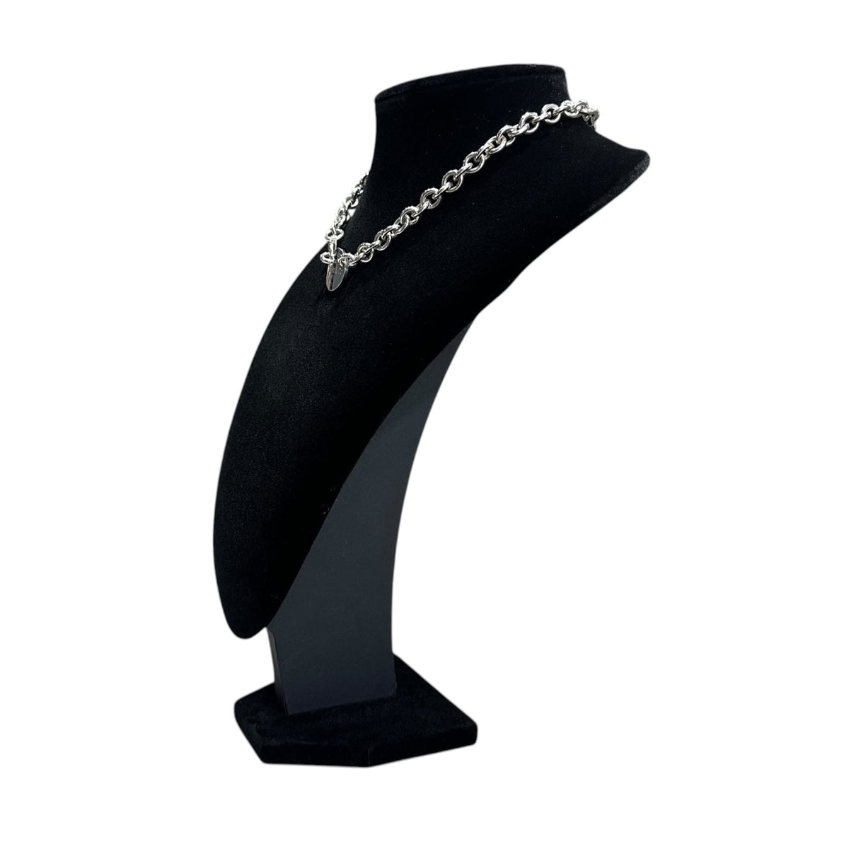 TIFFANY & CO. Round Return to Chain Silver Necklace