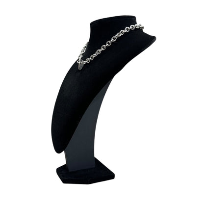 TIFFANY & CO. Round Return to Chain Silver Necklace