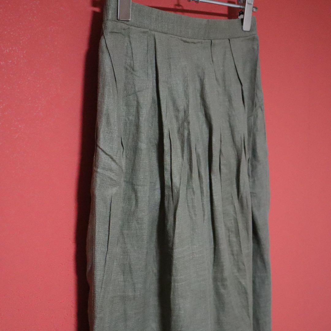ISSEY MIYAKE 70s Asymmetric Linen Wrap Wide Pants Size 9