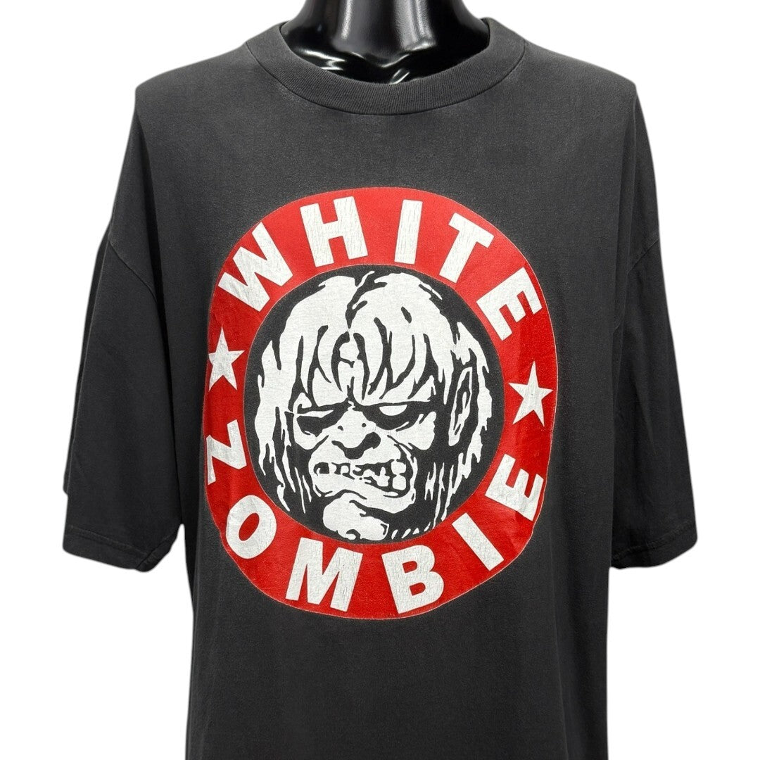 WHITE ZOMBIE 90s La Sexorcisto Tour T-Shirt White Size XL