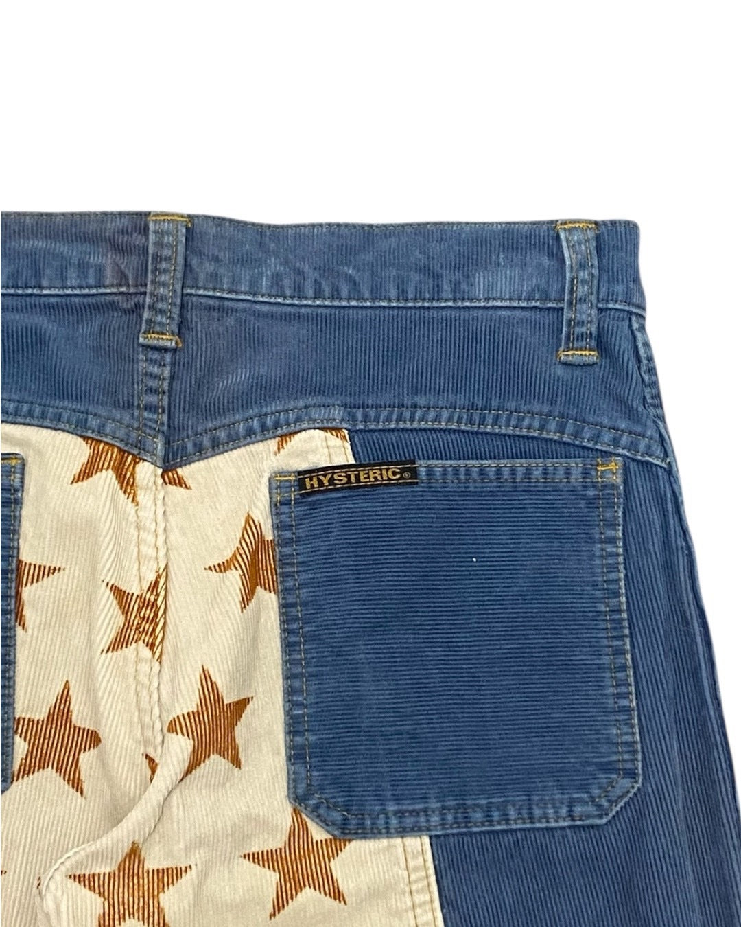 Hysteric Glamour Corduroy Star Stripe Pants Blue