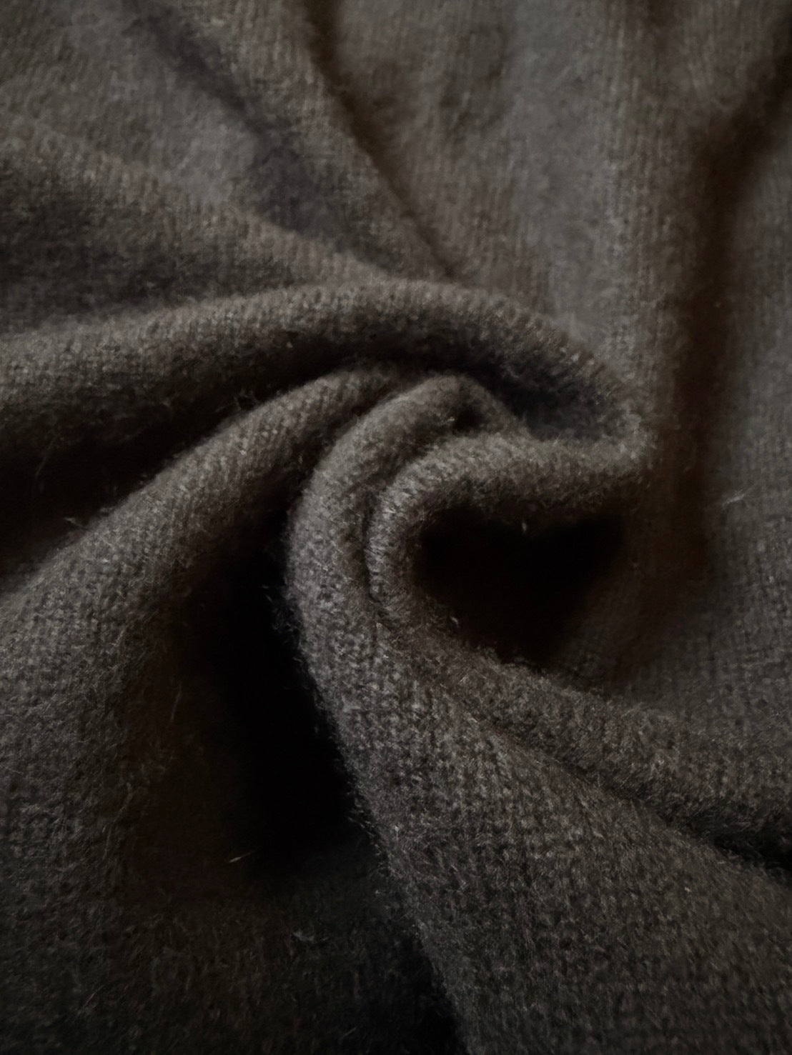 Y's AW00 Cashmere Deep V-Neck Sweater Brown