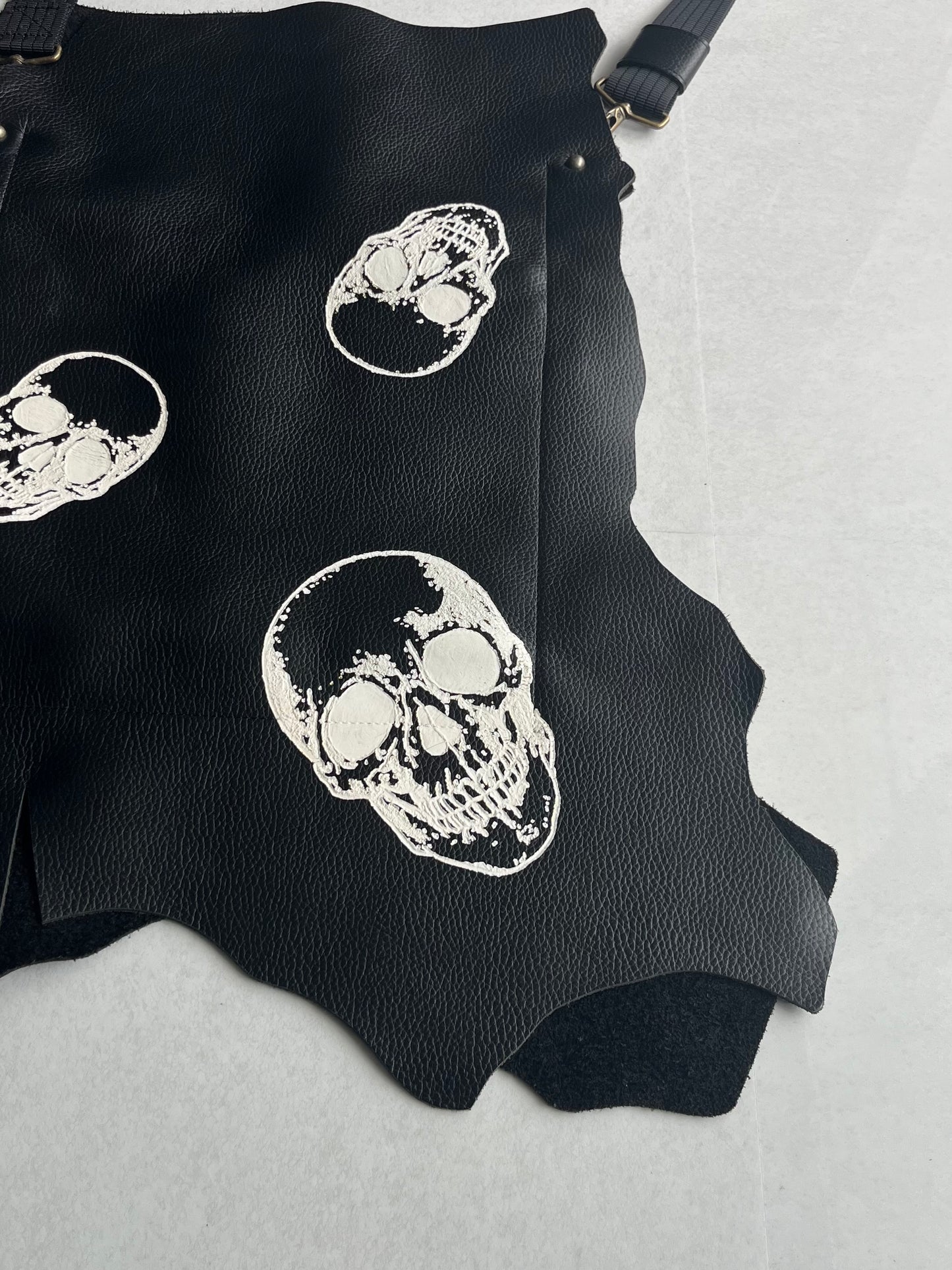 Beauty Beast Black Skull Bag