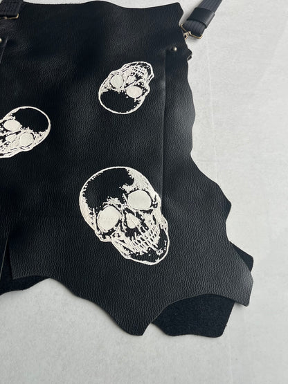 Beauty Beast Black Skull Bag