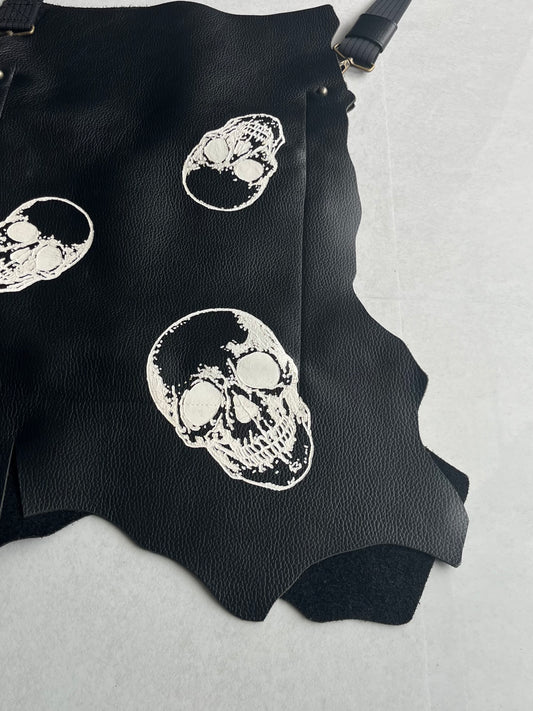 Beauty Beast Black Skull Bag