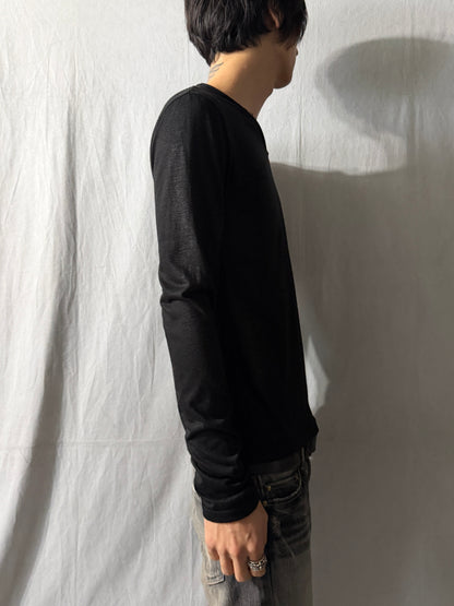 TORNADO MART Glitter Stripe Long Sleeve Shirt